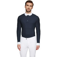 Produktbild von Samshield Turnier-Poloshirt Come Reitshirt für Herren in Blau Grösse XL