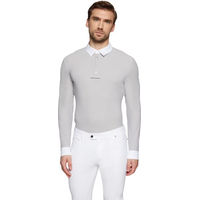 Produktbild von Samshield Turnier-Poloshirt Come Reitshirt für Herren in Grau Größe L