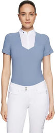 Produktbild von Samshield Turnierpolo Anne-Gaelle Reitshirt Damen Blau XS
