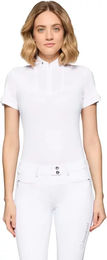 Produktbild von Samshield Turnierpolo Anne-Gaelle Reitshirt Damen Weiß Größe S