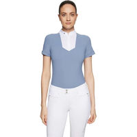Produktbild von Samshield Turnierpolo Anne-Gaelle Reitshirt für Damen in Blau Größe M