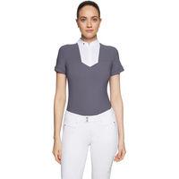 Produktbild von Samshield Turnierpolo Anne-Gaelle Reitshirt für Damen in Grau Größe XS