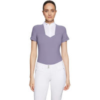 Produktbild von Samshield Turnierpolo Anne-Gaelle Reitshirt für Damen in Lila XL