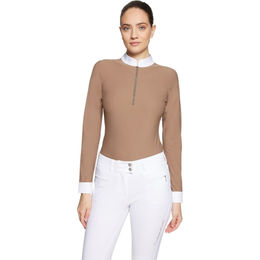 Samshield Turniershirt Damen Aloise HW 2025 Langarm Beige Größe S – Bild 1 von 2