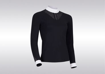 Produktbild von Samshield Turniershirt SA Beatrice Damen Reitshirt Langarm Schwarz