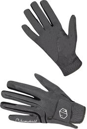 Produktbild von Samshield V-Skin Hunter Reithandschuhe aus Leder Unisex wasserabweisend Schwarz Grau Grösse 7,5