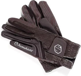 Produktbild von Samshield V-Skin Reithandschuhe aus Kunstleder Unisex Braun Taille 9
