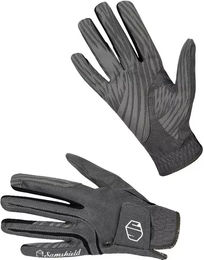 Produktbild von Samshield V-Skin Reithandschuhe aus Kunstleder Unisex in Grau oder Schwarz Taille 10
