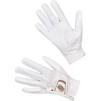 Produktbild von Samshield V-Skin Reithandschuhe mit Swarovski Kristallen aus Kunstleder Weiß Taille 8,5