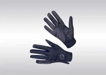 Samshield V-Skin Reithandschuhe Unisex aus Kunstleder in Blau – Bild 1 von 2