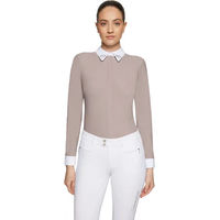 Produktbild von Samshield Vita Turnierpolo Damen mit langen Ärmeln Beige Größe L