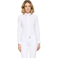 Produktbild von Samshield Vita Turnierpolo Damen mit langen Ärmeln Weiß XS