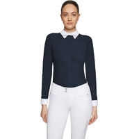 Produktbild von Samshield Vita Turnierpolo mit langen Ärmeln für Damen in Blau Größe M