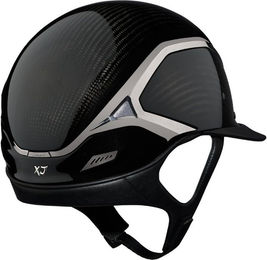 Produktbild von Samshield XJ Miss Shield Carbon Chrome Reithelm für Damen aus Kohlefaserverbundstoff mit Liner