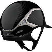 Produktbild von Samshield XJ Miss Shield Carbon Chrome Reithelm für Damen aus Kohlefaserverbundstoff mit Liner