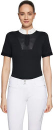 Produktbild von Samshield Zoe Turnierpolo Damen Schwarz Baumwolle XS