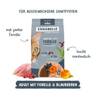 Produktbild von Sanabelle Adult Katzentrockenfutter Forelle 400 g - 400 g