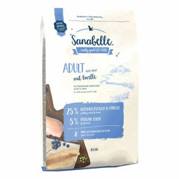 Produktbild von Sanabelle Adult Katzentrockenfutter Forelle getreidefrei und glutenfrei 10 kg - 10 kg