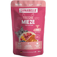 Produktbild von Sanabelle Freshe Mieze Katzen Nassfutter Rind und Huhn getreidefrei 10x100 g
