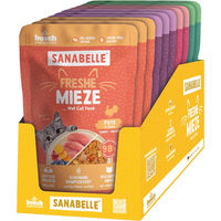 Produktbild von Sanabelle Freshe Mieze Katzenfutter Nassfutter Paté Mix 10 x 100 g Adult Getreidefrei Glutenfrei Hoher Fleischanteil
