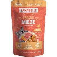 Produktbild von Sanabelle Freshe Mieze Nassfutter Pastete Huhn & Lachs für erwachsene Katzen 10 x 100 g