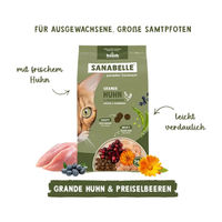 Produktbild von Sanabelle Grande Katzentrockenfutter Huhn für adulte Katzen 400 g - 400 g