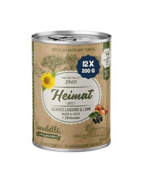 Sanabelle Heimat Hundefutter Adult Landrind und Lamm Stückchen in Sauce getreidefrei 12 x 400 g - 12 x 400 g – Bild 1 von 1