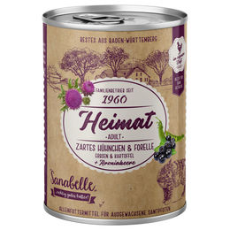 Sanabelle Heimat Katzen Nassfutter Adult Huhn und Forelle Stückchen in Sauce getreidefrei 12x400 g - 12 x 400 g – Bild 1 von 3