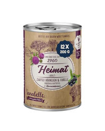 Sanabelle Heimat Katzen Nassfutter Adult Hühnchen und Forelle getreidefrei 12 x 400 g - 12 x 400 g – Bild 1 von 1
