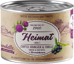 Sanabelle Heimat Katzen Nassfutter Adult zartes Hühnchen und Forelle 12x200g – Bild 1 von 2