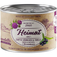 Produktbild von Sanabelle Heimat Katzen Nassfutter Adult zartes Hühnchen und Forelle 12x200g