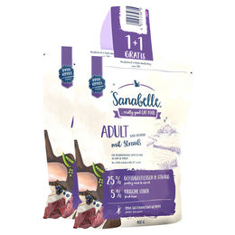 Produktbild von Sanabelle Hundefutter Adult Strauß Glutenfrei 2 x 400 g - 2 x 400 g