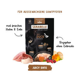 Sanabelle Juicy Land-Ente Katzentrockenfutter Adult Getreidefrei 250 g - 250 g – Bild 1 von 5