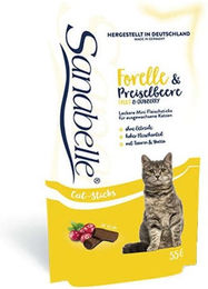 Sanabelle Katze Sticks Forelle und Preiselbeere Leckerli Adult 55 g - 20 x 55 g – Bild 1 von 3