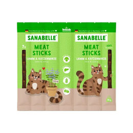 Sanabelle Katzen Leckerli Meat Sticks Lamm und Geflügel 560 g – Bild 1 von 1