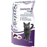 Produktbild von Sanabelle Katzen Leckerli Snack Sticks Seelachs und Huhn für Adult 55 g - 20 x 55 g