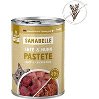 Produktbild von Sanabelle Katzen Nassfutter Ente & Huhn Adult Getreidefrei Stückchen in Sauce 6x400g - 6 x 400 g