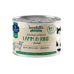 Produktbild von Sanabelle Katzen Nassfutter Lamm & Rind Adult 6x 195g - 6 x 195 g