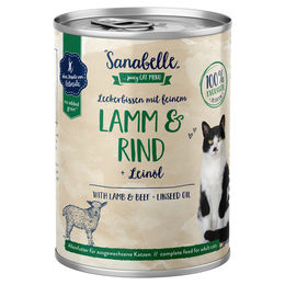 Sanabelle Katzen Nassfutter Lamm Rind Ente Adult Getreidefrei 12x400g - 6 x 400 g – Bild 1 von 2