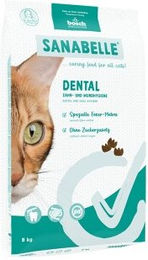 Produktbild von Sanabelle Katzen Trockenfutter Adult Dental Zahnpflege und Gewichtskontrolle ohne Zucker 2x8 kg - 2 x 8 kg