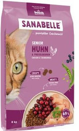 Produktbild von Sanabelle Katzen Trockenfutter Senior Huhn ohne Zucker und Konservierungsstoffe 16 kg - 2 x 8 kg