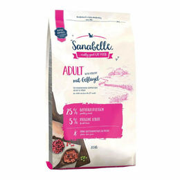 Produktbild von Sanabelle Katzenfutter Geflügel Adult 2kg - 2 x 2 kg
