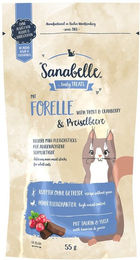Sanabelle Katzensnack Forelle und Geflügel für alle Altersstufen 3x55g – Bild 1 von 2