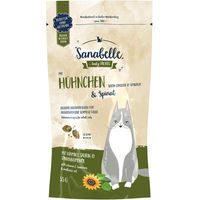 Produktbild von Sanabelle Katzensnack Knusperkissen Huhn und Spinat für alle Altersstufen 55g - 55 g