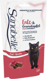 Sanabelle Katzensnack Sticks Ente und Huhn mit Granatapfel für alle Altersstufen 20 x 55 g - 20 x 55 g – Bild 1 von 5