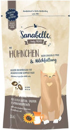Produktbild von Sanabelle Knusperkissen Huhn und Milch Hundeleckerli für alle Altersstufen 5x55g