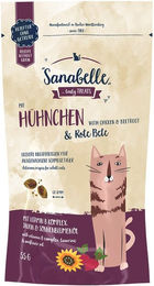 Produktbild von Sanabelle Knusperkissen Huhn und Rote Beete Hundeleckerli für alle Altersstufen 5x55g