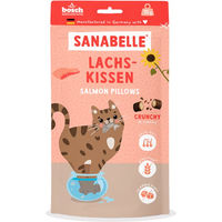 Produktbild von Sanabelle Lachskissen Leckerli zur Zahnpflege und für Haut & Fell 55 g