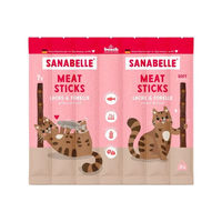 Produktbild von Sanabelle Meat Sticks Lachs & Forelle Leckerli für erwachsene Hunde zur Unterstützung von Haut & Fell 35 g