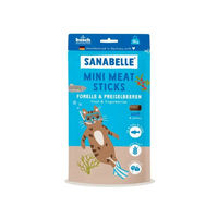 Produktbild von Sanabelle Mini Meat Sticks Forelle & Huhn Leckerli für Haut & Fell 55 g